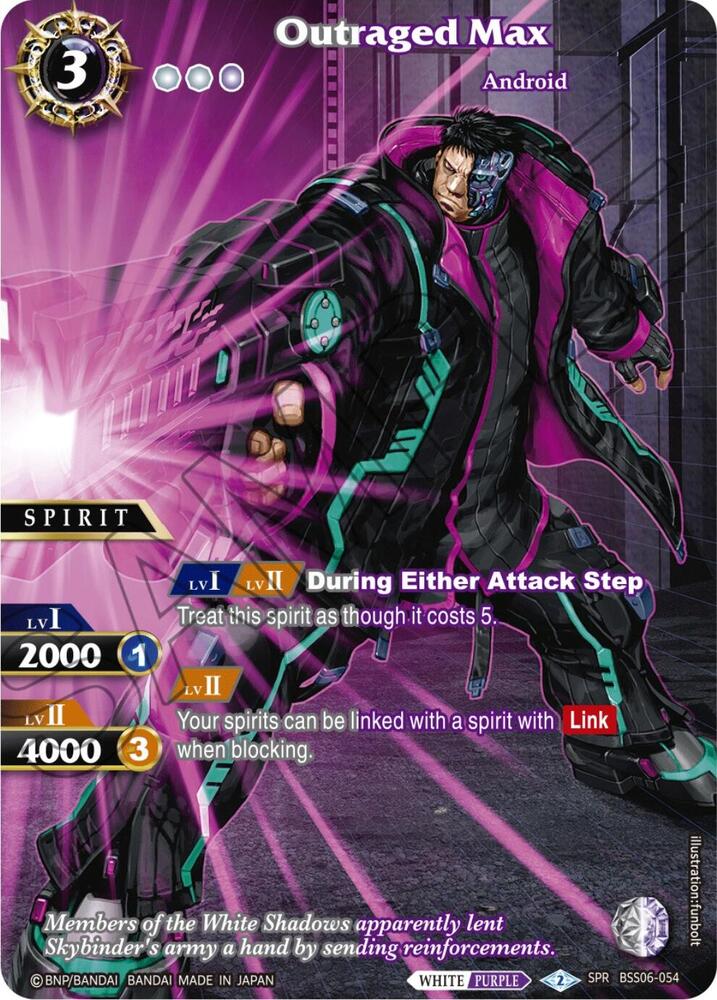 Outraged Max (SPR), Generational Link BSS06-054