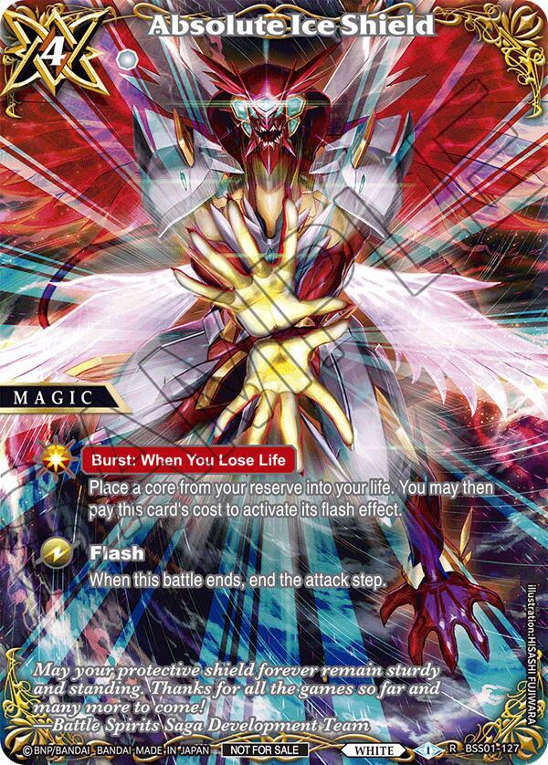Absolute Ice Shield (Textured), Battle Spirits Saga Promo Cards BSS01-127