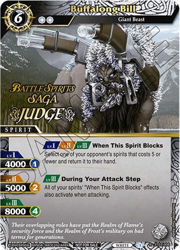 Buffalong Bill (Judge Pack Vol. 1), Battle Spirits Saga Promo Cards ST03-008
