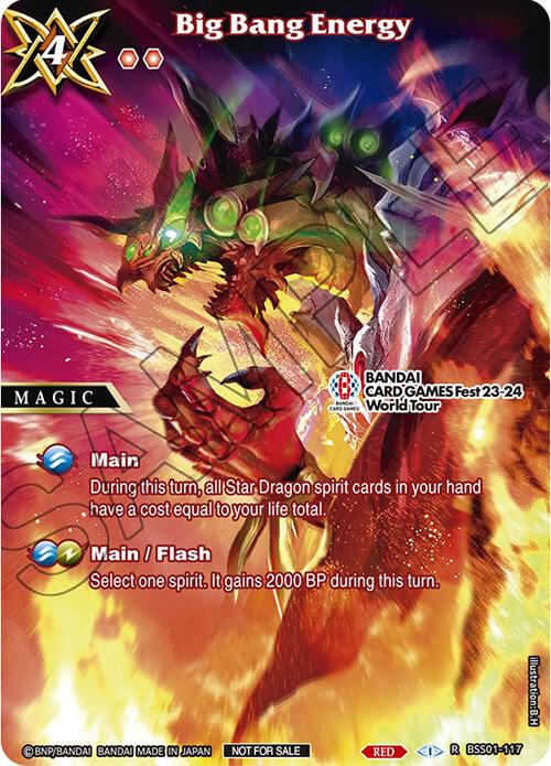 Big Bang Energy (BANDAI CARD GAMES Fest 23-24 World Tour), Launch & Event Promos BSS01-117