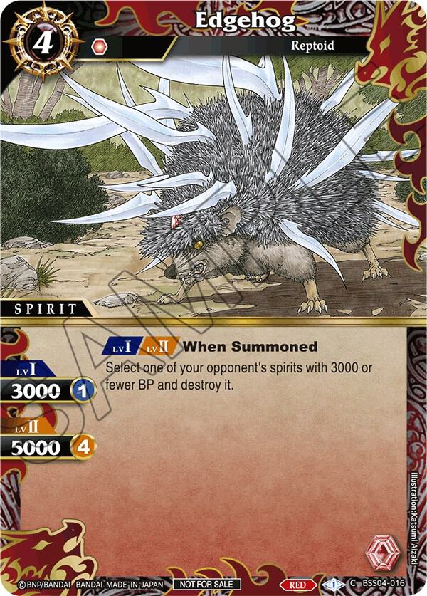 Edgehog (Event Pack 2024 Vol. 1), Launch & Event Promos BSS04-016