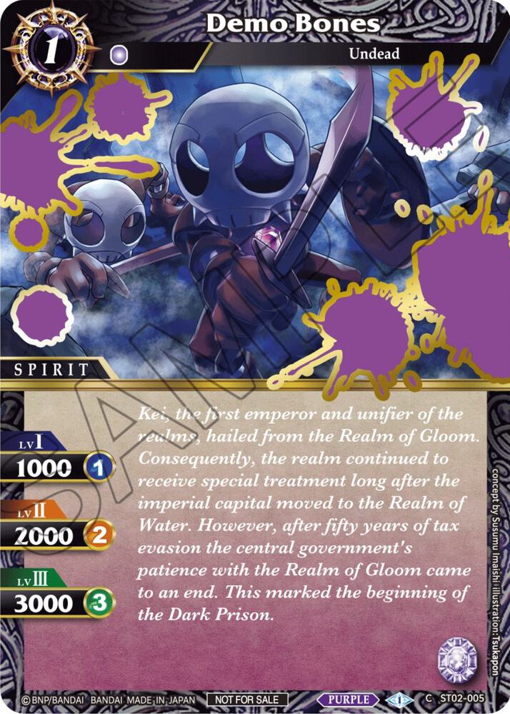Demo Bones (Launch Event Finalist Set), Launch & Event Promos ST02-005