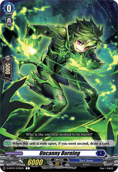 Uncanny Burning, D-BT01: Genesis of the Five Greats D-BT01/076EN