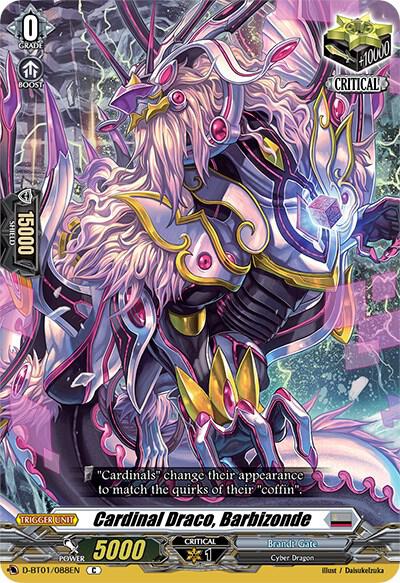 Cardinal Draco, Barbizonde, D-BT01: Genesis of the Five Greats D-BT01/088EN
