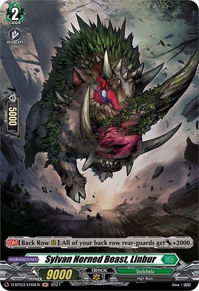 Sylvan Horned Beast, Linbur (Holo), D-BT03: Advance of Intertwined Stars D-BT03/H46EN