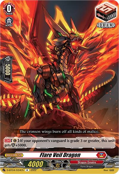 Flare Veil Dragon, D-BT04: Awakening of Chakrabarthi D-BT04/034EN