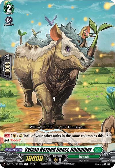 Sylvan Horned Beast, Rhinalber, D-BT04: Awakening of Chakrabarthi D-BT04/112EN