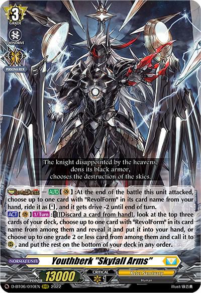 Youthberk "Skyfall Arms", D-BT06: Blazing Dragon Reborn D-BT06/010EN