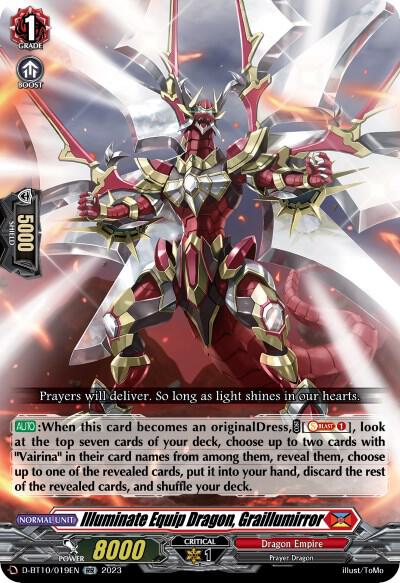 Illuminate Equip Dragon, Graillumirror, D-BT10: Dragon Masquerade D-BT10/019EN
