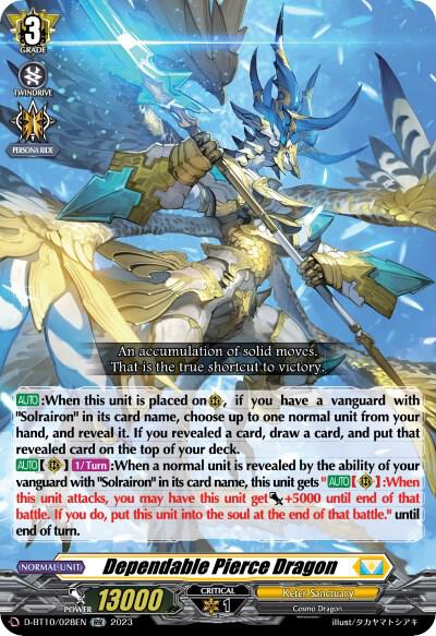 Dependable Pierce Dragon, D-BT10: Dragon Masquerade D-BT10/028EN
