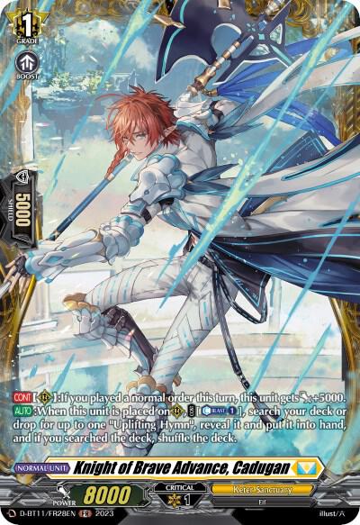 Knight of Brave Advance, Cadugan (FR), D-BT11: Clash of the Heroes D-BT11/FR28EN