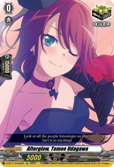 Afterglow, Tomoe Udagawa, D-BT11: Clash of the Heroes D-BT11/EX09EN