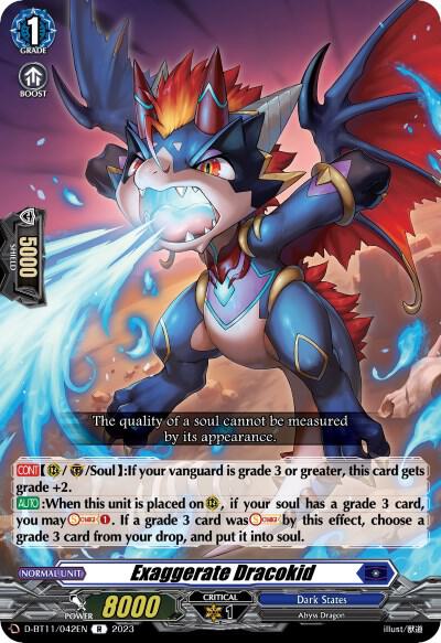 Exaggerate Dracokid, D-BT11: Clash of the Heroes D-BT11/042EN