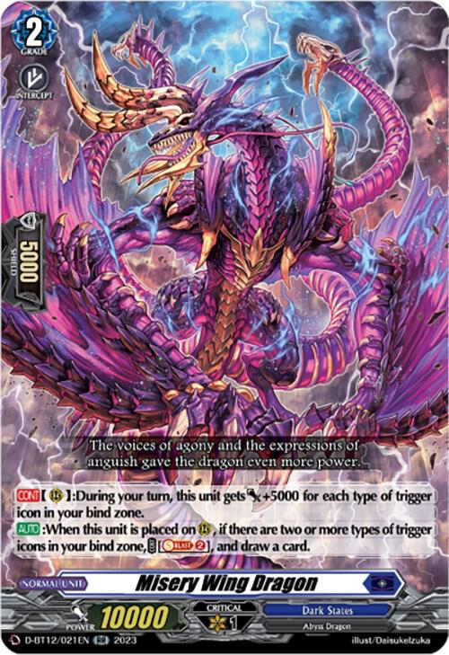 Misery Wing Dragon, D-BT12: Evenfall Onslaught D-BT12/021EN