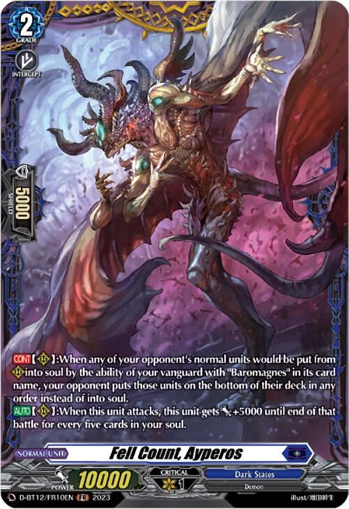 Fell Count, Ayperos (FR), D-BT12: Evenfall Onslaught D-BT12/FR10EN