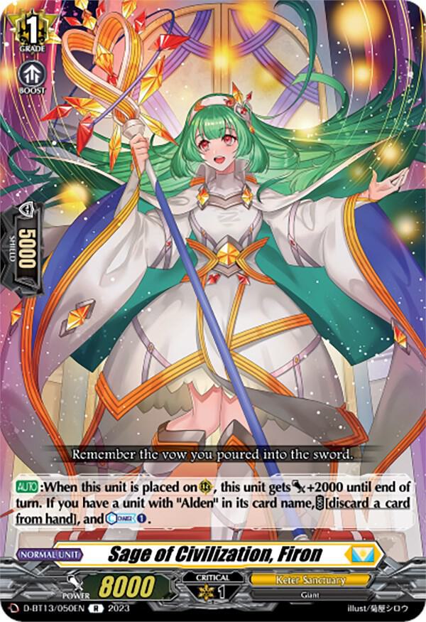 Sage of Civilization, Firon, D-BT13: Flight of Chakrabarthi D-BT13/050EN