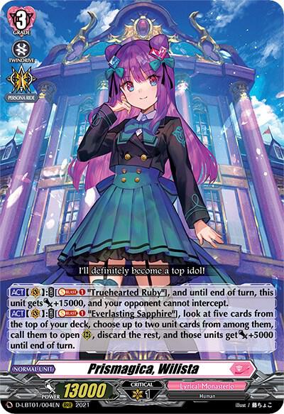 Prismagica, Wilista, D-LBT01: Lyrical Melody D-LBT01/004EN