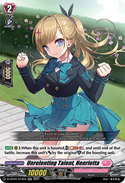 Unrelenting Talent, Henrietta, D-LBT01: Lyrical Melody D-LBT01/014EN