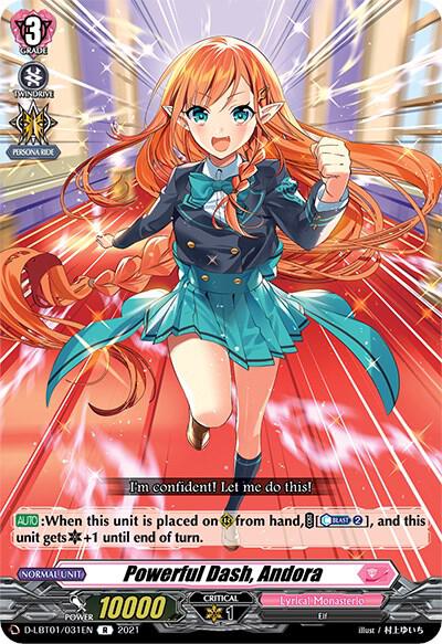 Powerful Dash, Andora, D-LBT01: Lyrical Melody D-LBT01/031EN