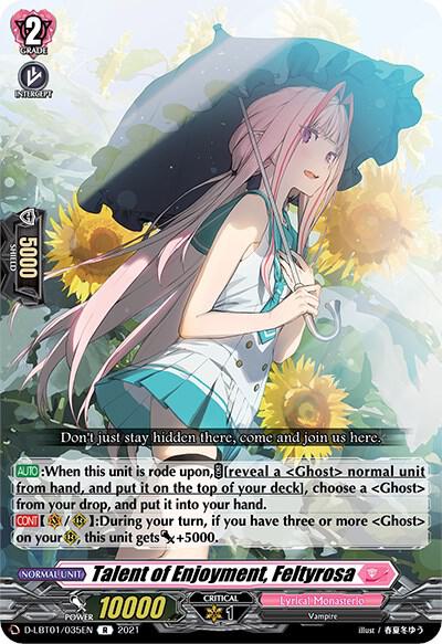 Talent of Enjoyment, Feltyrosa, D-LBT01: Lyrical Melody D-LBT01/035EN