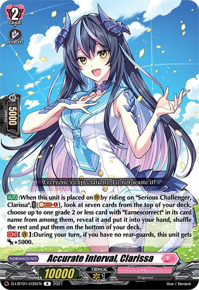 Accurate Interval, Clarissa, D-LBT01: Lyrical Melody D-LBT01/036EN