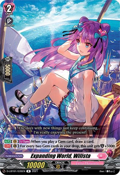 Expanding World, Wilista, D-LBT01: Lyrical Melody D-LBT01/039EN