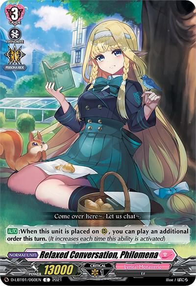 Relaxed Conversation, Philomena, D-LBT01: Lyrical Melody D-LBT01/060EN