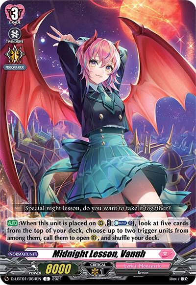 Midnight Lesson, Vannh, D-LBT01: Lyrical Melody D-LBT01/064EN