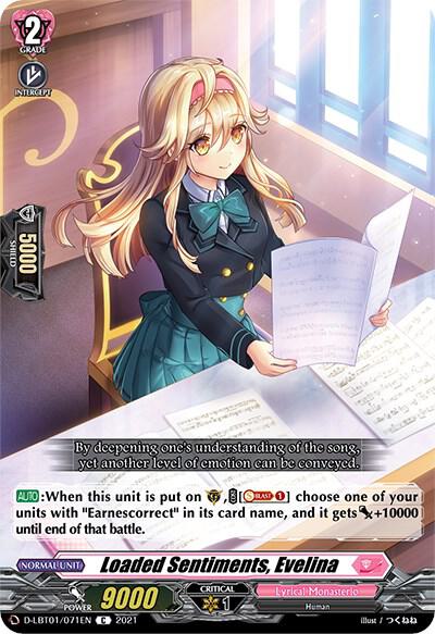 Loaded Sentiments, Evelina, D-LBT01: Lyrical Melody D-LBT01/071EN