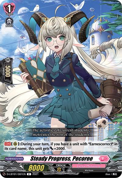 Steady Progress, Pecoree, D-LBT01: Lyrical Melody D-LBT01/081EN