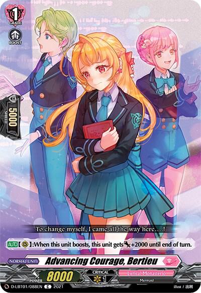 Advancing Courage, Bertieu, D-LBT01: Lyrical Melody D-LBT01/088EN