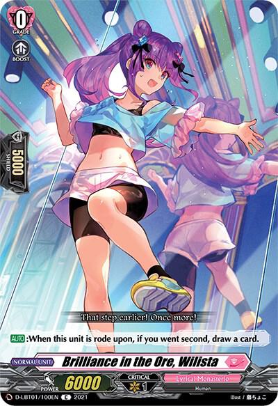 Brilliance in the Ore, Wilista, D-LBT01: Lyrical Melody D-LBT01/100EN