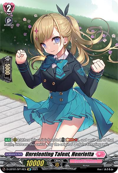Unrelenting Talent, Henrietta (SP), D-LBT01: Lyrical Melody D-LBT01/SP14EN