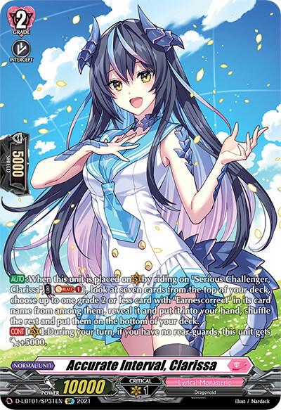 Accurate Interval, Clarissa (SP), D-LBT01: Lyrical Melody D-LBT01/SP31EN