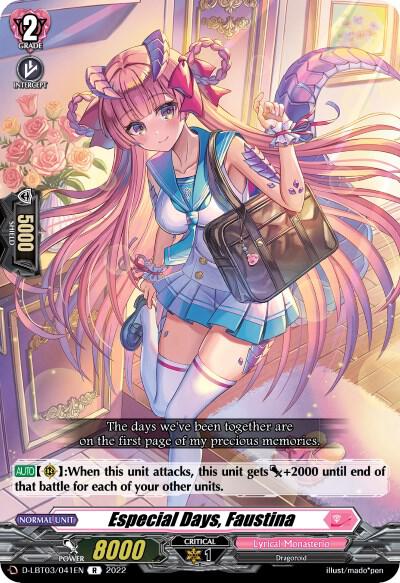 Especial Days, Faustina, D-LBT03: Lyrical Monasterio ~Summertime Memories!~ D-LBT03/041EN