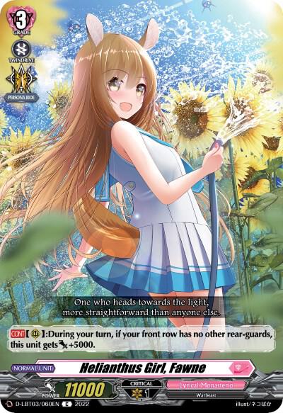Helianthus Girl, Fawne, D-LBT03: Lyrical Monasterio ~Summertime Memories!~ D-LBT03/060EN