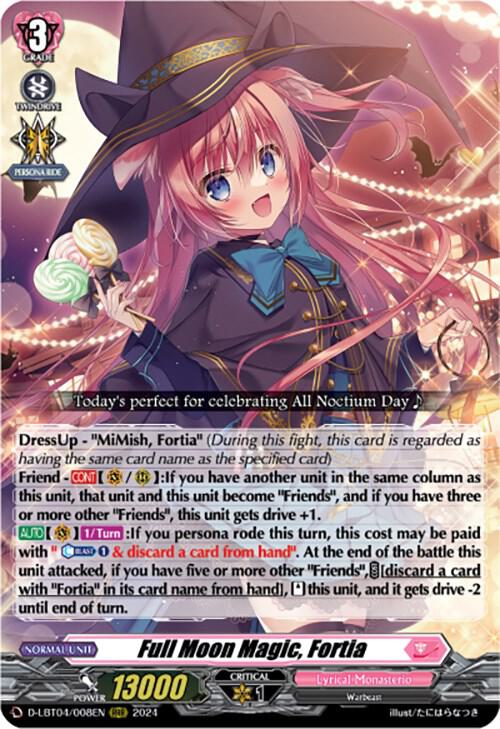 Full Moon Magic, Fortia, D-LBT04: Lyrical Monasterio ~Trick or Trick!~ D-LBT04/008EN
