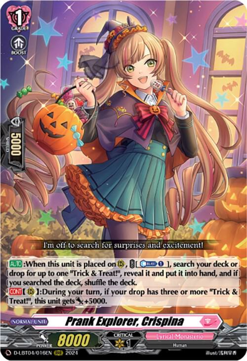 Prank Explorer, Crispina, D-LBT04: Lyrical Monasterio ~Trick or Trick!~ D-LBT04/016EN
