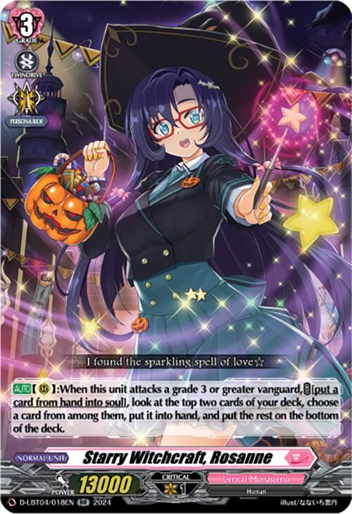 Starry Witchcraft, Rosanne, D-LBT04: Lyrical Monasterio ~Trick or Trick!~ D-LBT04/018EN