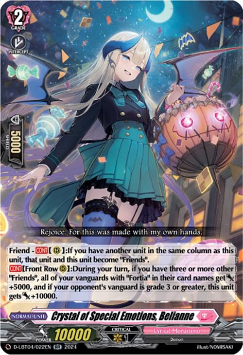Crystal of Special Emotions, Belianne, D-LBT04: Lyrical Monasterio ~Trick or Trick!~ D-LBT04/022EN