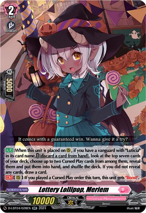 Lottery Lollipop, Meriem, D-LBT04: Lyrical Monasterio ~Trick or Trick!~ D-LBT04/028EN
