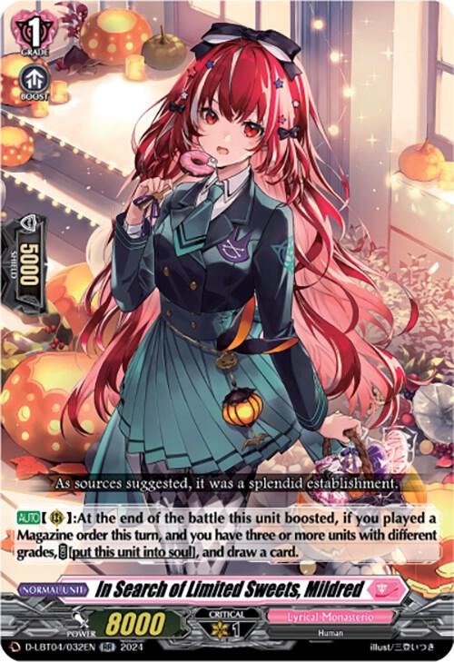 In Search of Limited Sweets, Mildred, D-LBT04: Lyrical Monasterio ~Trick or Trick!~ D-LBT04/032EN