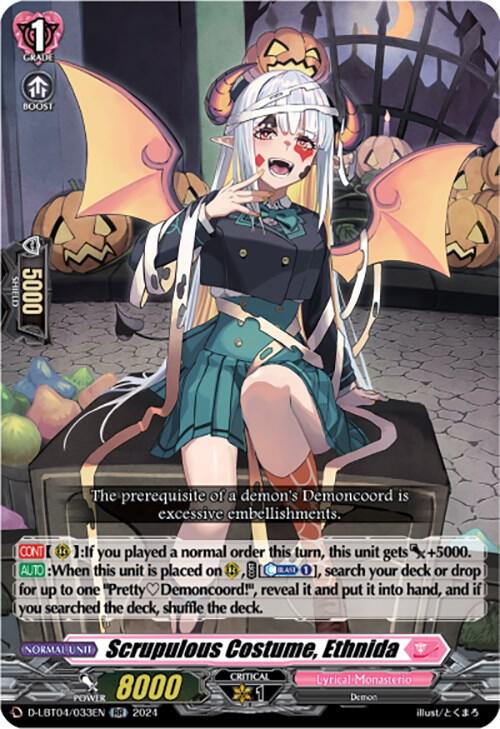 Scrupulous Costume, Ethnida, D-LBT04: Lyrical Monasterio ~Trick or Trick!~ D-LBT04/033EN