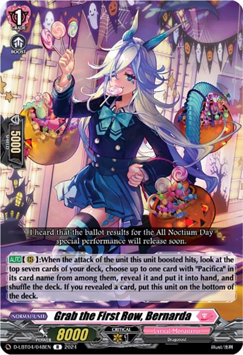 Grab the First Row, Bernarda, D-LBT04: Lyrical Monasterio ~Trick or Trick!~ D-LBT04/048EN