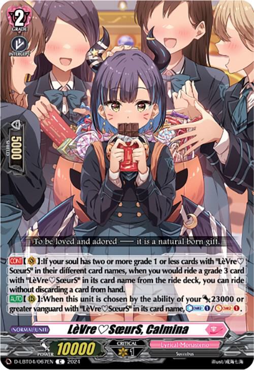 LeVreSoeurS, Calmina, D-LBT04: Lyrical Monasterio ~Trick or Trick!~ D-LBT04/067EN