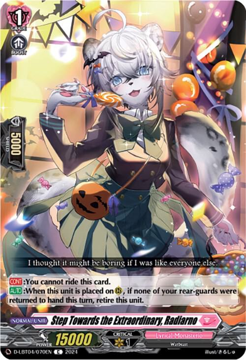 Step Towards the Extraordinary, Radiarno, D-LBT04: Lyrical Monasterio ~Trick or Trick!~ D-LBT04/070EN