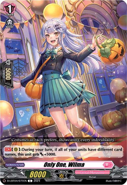 Only One, Wilma, D-LBT04: Lyrical Monasterio ~Trick or Trick!~ D-LBT04/071EN