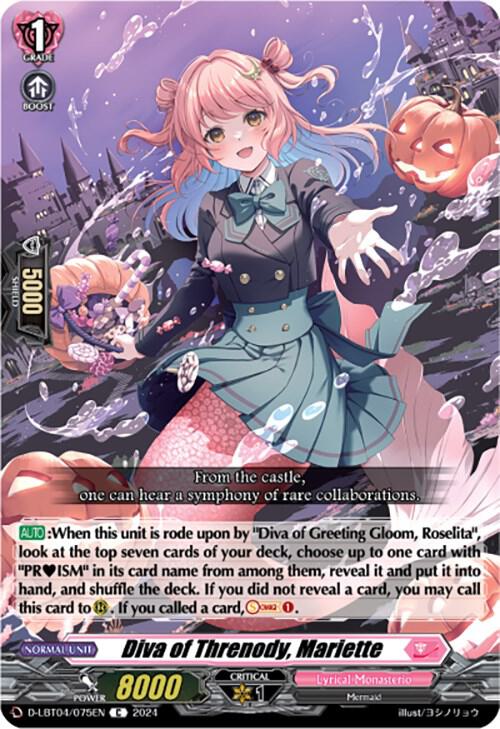 Diva of Threnody, Mariette, D-LBT04: Lyrical Monasterio ~Trick or Trick!~ D-LBT04/075EN