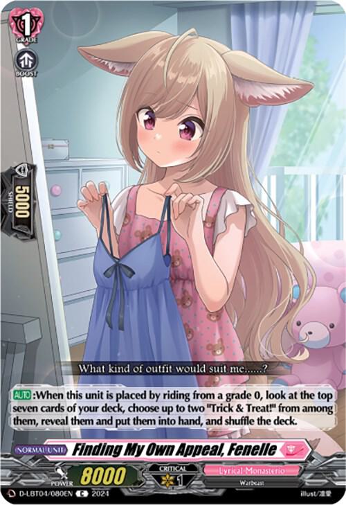 Finding My Own Appeal, Fenelle, D-LBT04: Lyrical Monasterio ~Trick or Trick!~ D-LBT04/080EN