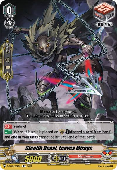 Stealth Beast, Leaves Mirage, D-PV01: History Collection D-PV01/275EN